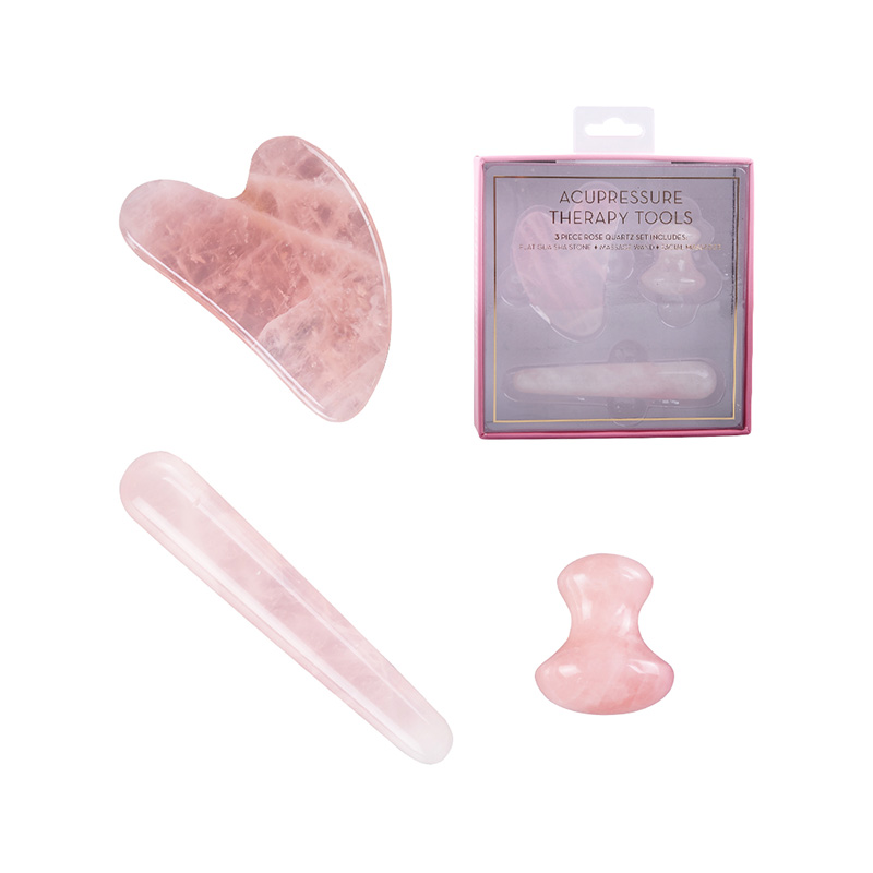 Набор массажных инструментов Pink Jade Gua Sha